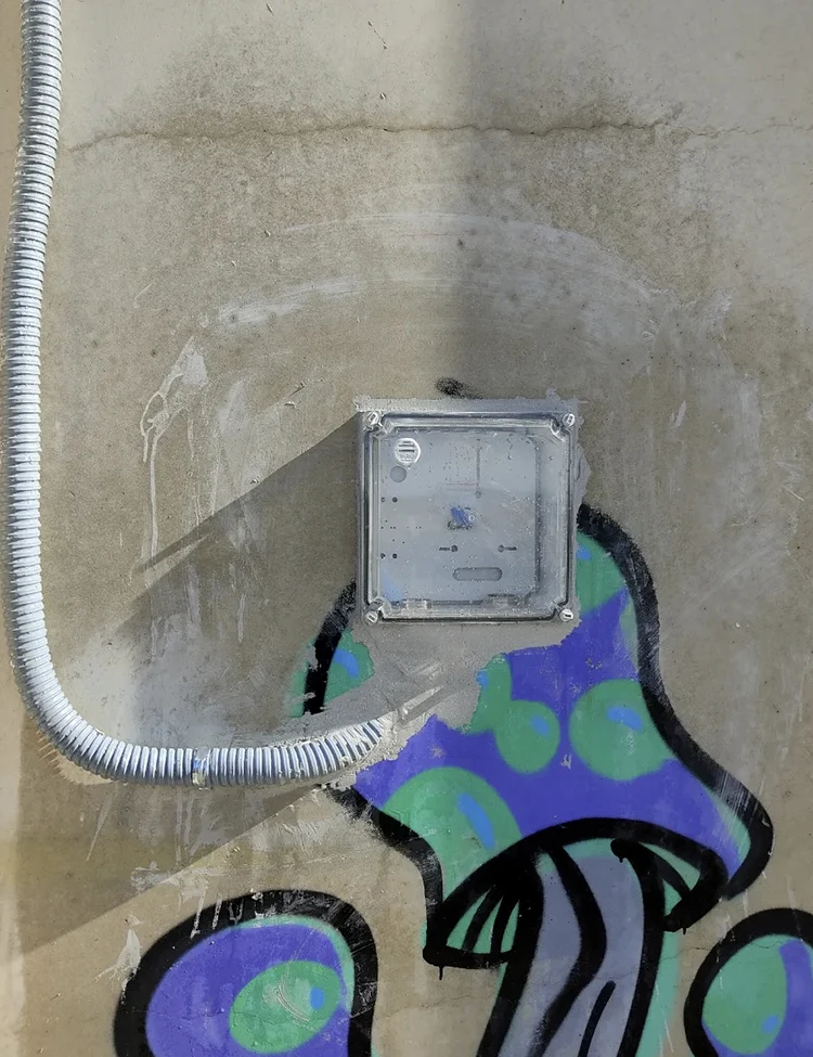 caja de luz empotrada