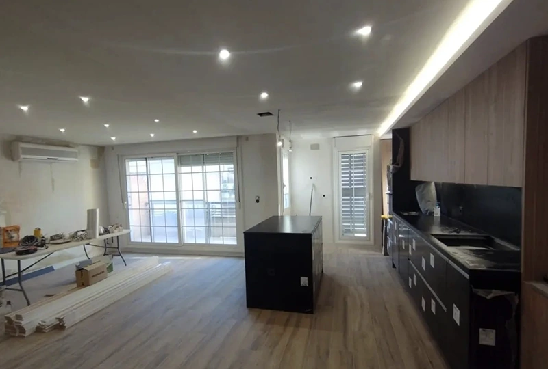 salón cocina reformado