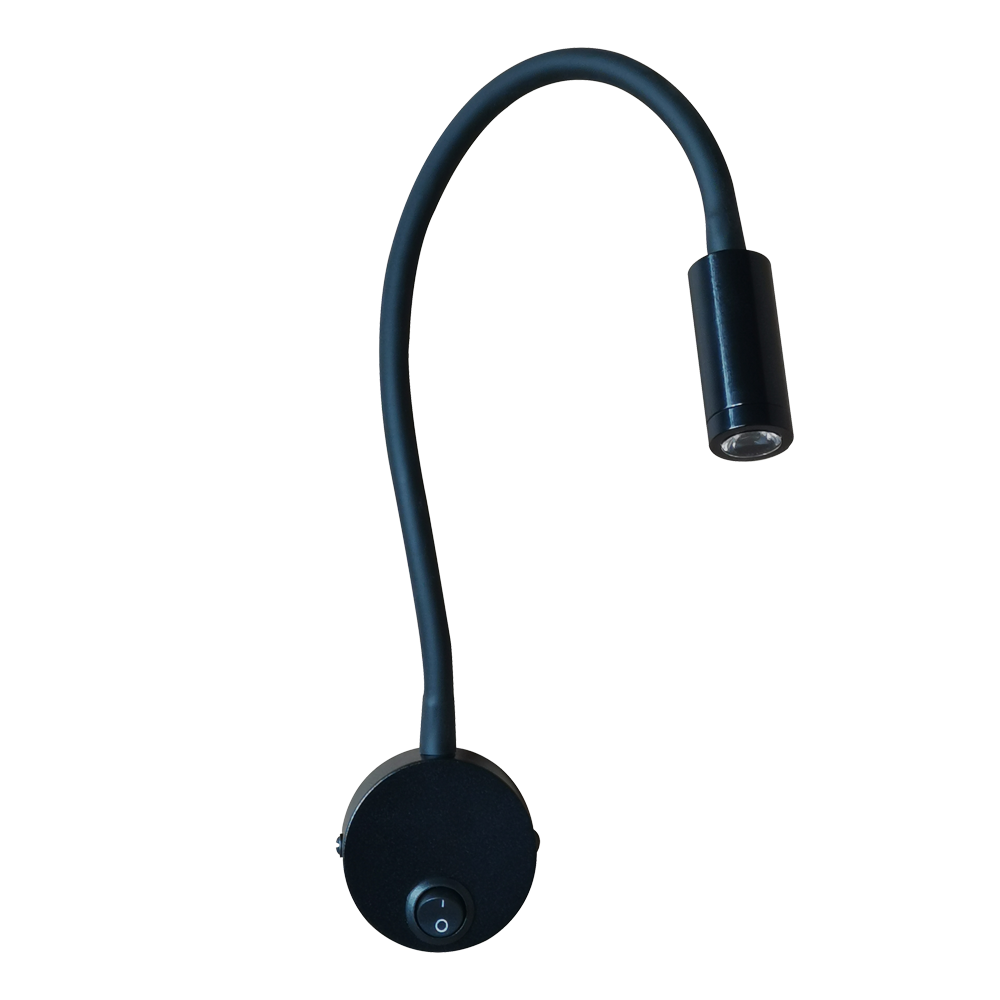 Aplique lector LED Clasic Negro 3W 450Lm 3000K