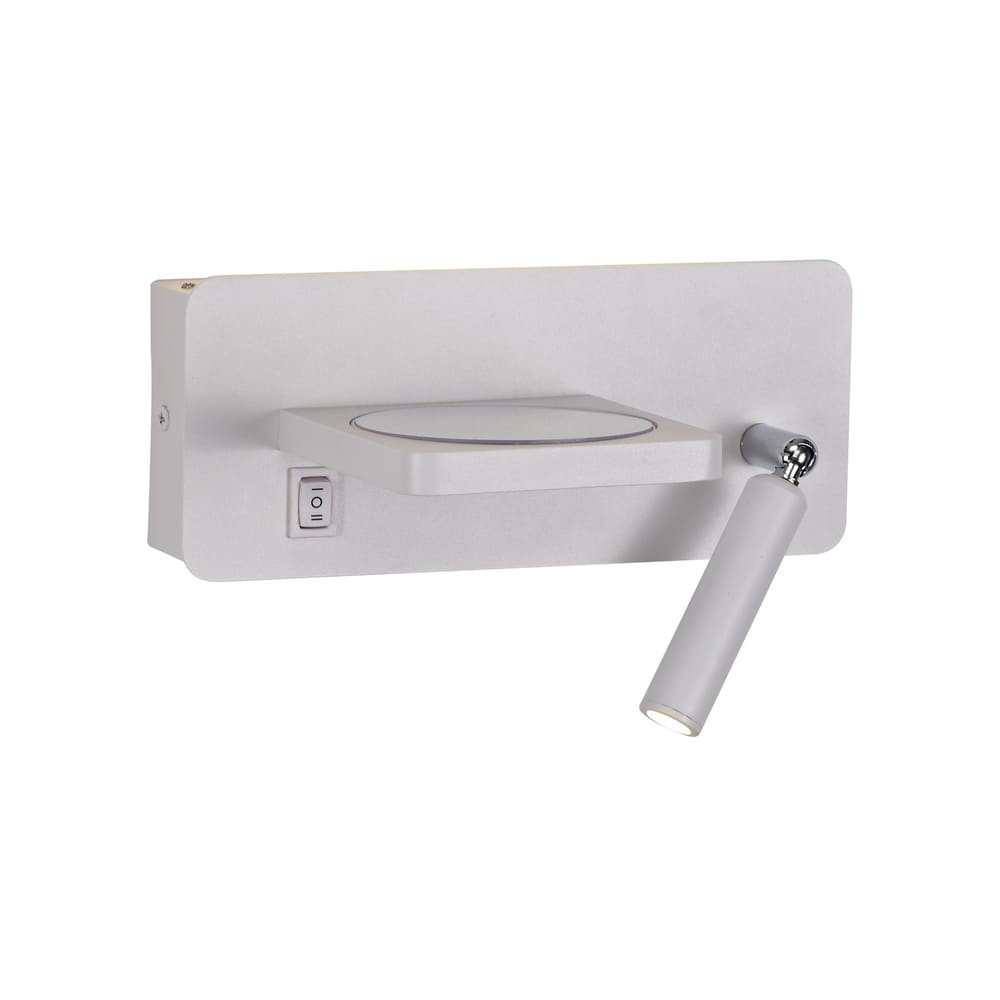 Aplique LED Rob 5W+3W USB y cargador wireless