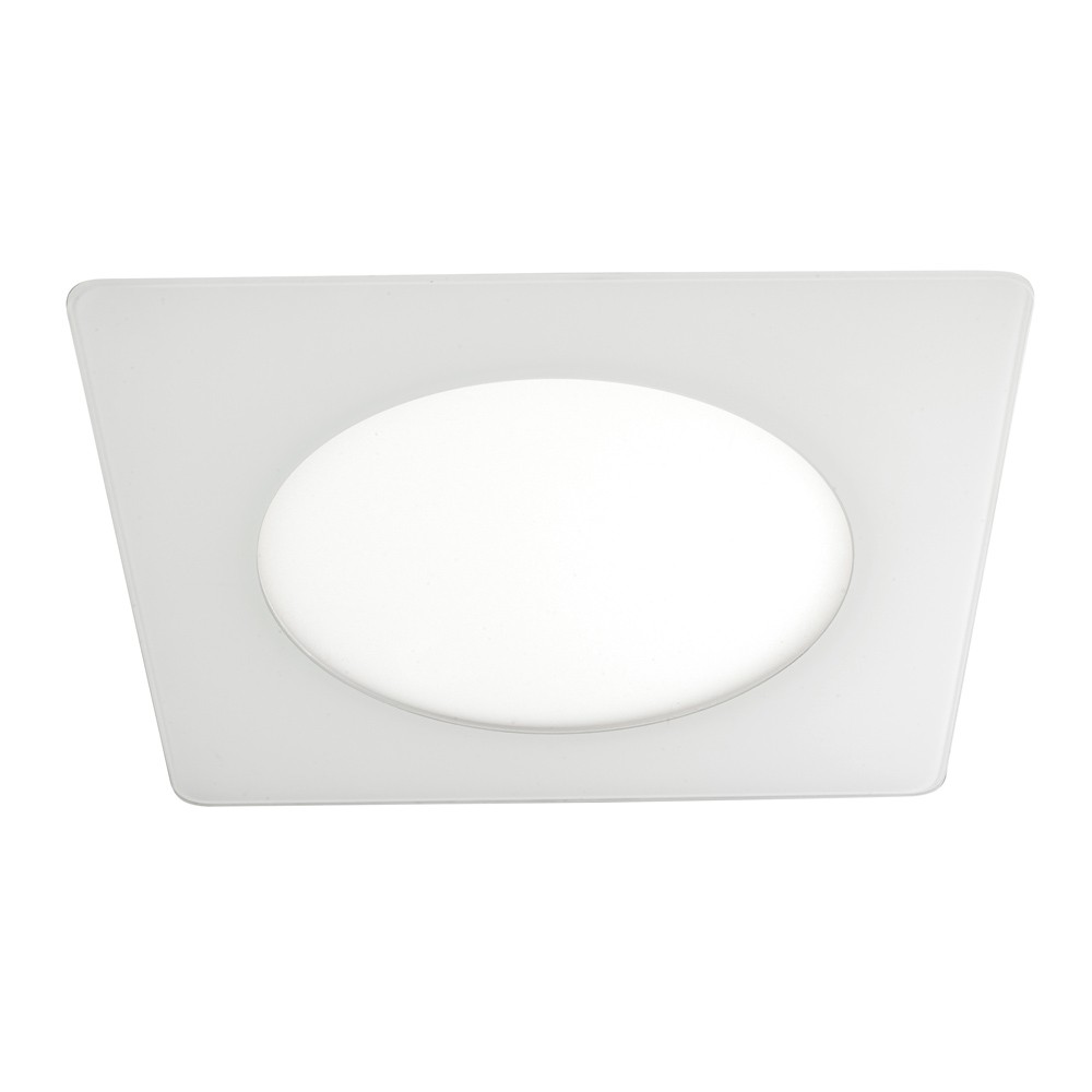 Downlight LED 20W Novo Lux Cuadrado Cristal Blanco