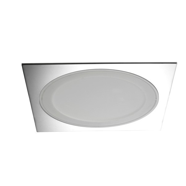 Downlight led Aret cuadrado cromo luz fría