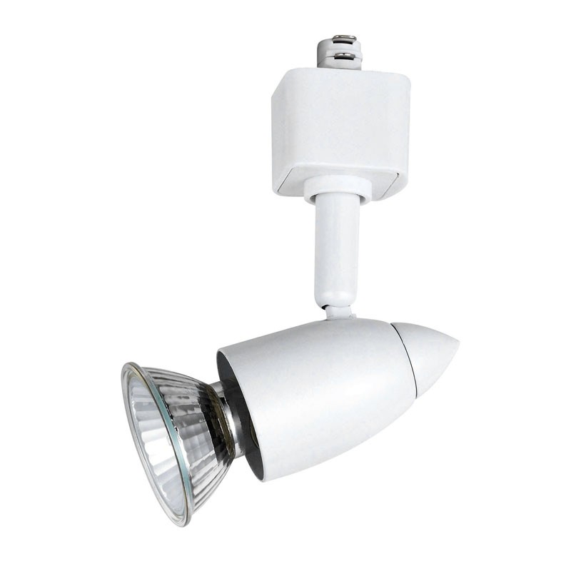 FOCO ORIENTABLE LEN GU10 ALUMINIO BLANCO PARA RAIL
