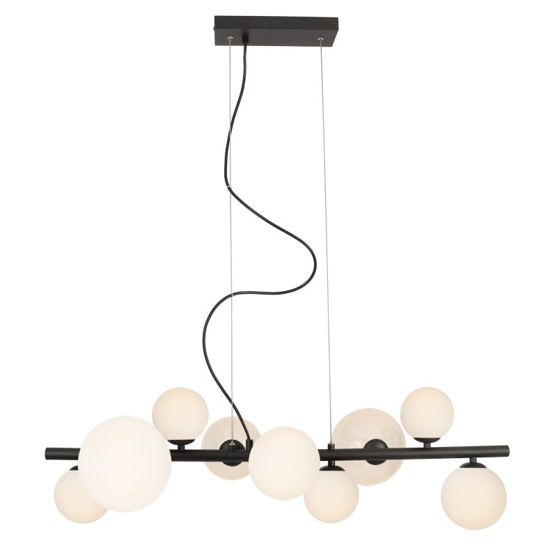Lámpara colgante Boston Negro Opal 9xG9