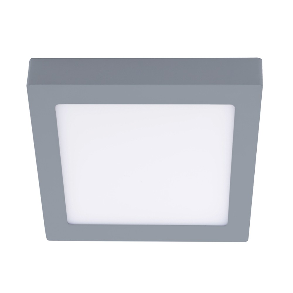 PLAFON LED 6W 4000K KNOW CUADRADO GRIS