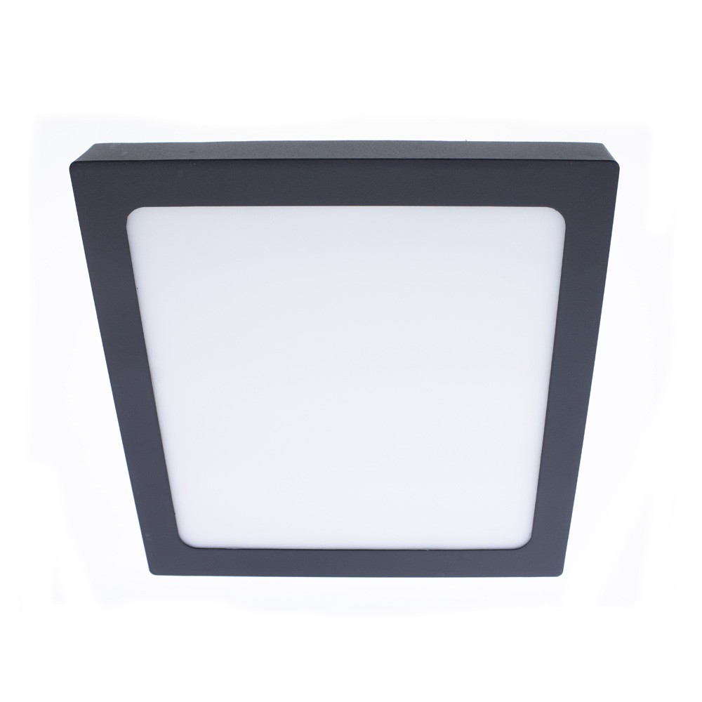Plafón LED Gelys IP54 30W 4000K Cuadrado Antracita