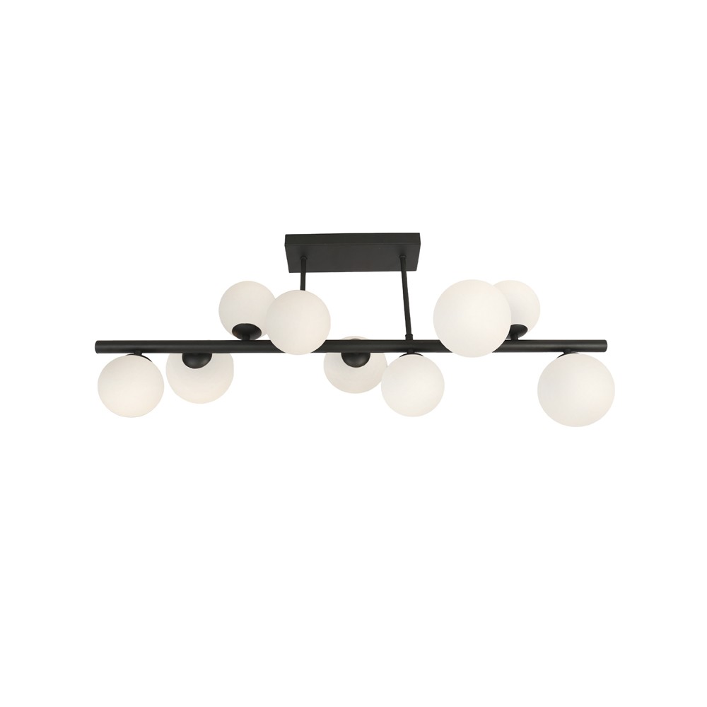 Plafón de techo Boston Negro Opal 9xG9